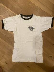 ヴィンテージ チャンピオンリンガーTシャツ、軍物、USMA サイズ40 白黒