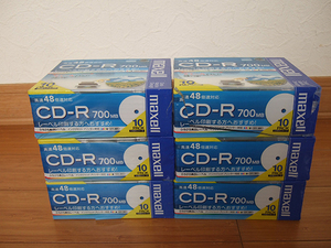 未使用品■合計120枚 maxell マクセル データ用 CD-R CDR700S.WP.S1P10S 48倍速 インクジェットプリンター対応 700MB 5mmケース