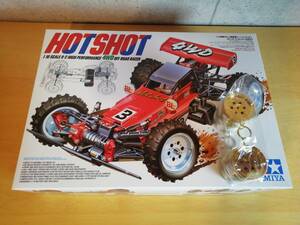 ホットショット　タミヤ　1/10RC　HOTSHOT　未使用未組み立て スーパーホットショット　金メッキホイールセット　送料無料