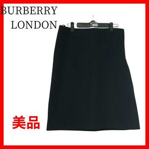 美品BURBERRY　バーバリー　ロンドン　スカート　ウール混　日本製　B253