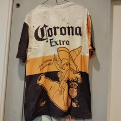 [本日最終値下]Corona Extra Tシャツ イラスト入り　Ｌサイズ