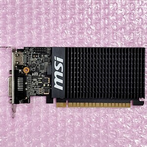 【動作確認済み】MSI GT710 1GB / NVIDIA GPU グラフィックカード GT 710 1GD3H LP / 1スロット LowProfile ロープロファイル