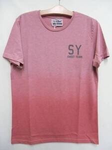 新品 送料無料 SWEET YEARS スウィートイヤーズ グラデーションTシャツ レッド　S 