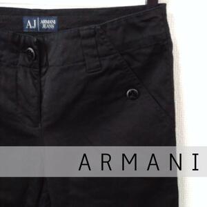 ARMANI JEANS アルマーニ ジーンズ ストレート パンツ ジーンズ ブラック M 38