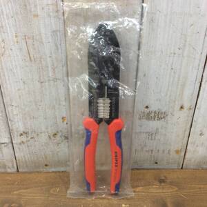 ●【AH-08846】未使用品 KNIPEX クニペックス 圧着ペンチ 215mm 97 21 215 C【レターパックプラス・送料全国一律600円可】