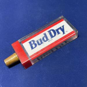 バドワイザー ビアタップ ハンドル B146 Bud Dry アクリル カリフォルニア シフトノブ ビールサーバーノブ ヴィンテージ アメリカ雑貨