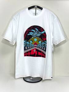 VOLCOM ボルコム AF212212WHT メンズ Sサイズ 半袖Tシャツ グラフィックティー プリント Tee ホワイト色 ヴォルコム 新品 即決 送料無料