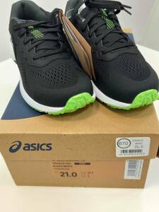 ◆14195 未使用品 ASICS 子供用スニーカー LAZERBEAM RI KIDS 1154A171-001 BLACK WHITE 21㎝ アシックス シューズ レーザービーム 黒 白◇