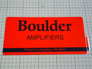 正規品 Boulder AMPLIFIERS ステッカー (237×116mm) ボルダー アンプ