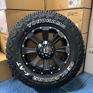 デリカD5 RAV4 CX5 エクストレイル タイヤ ホイール セット 16インチ ヨコハマ ジオランダー X-AT 235/70R16 LEXXEL DeathRock