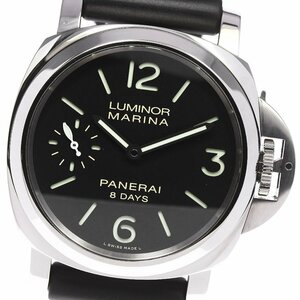 パネライ PANERAI PAM00510 ルミノール マリーナ 8デイズ 44mm 手巻き メンズ 美品 保証書付き_805646