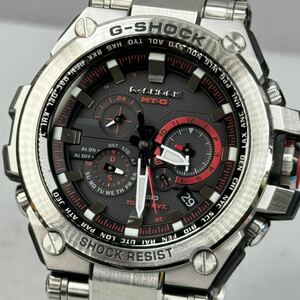 極美品 G-SHOCK MTG-S1000D-1A4JF MT-G タフソーラー 電波受信 電波ソーラー マルチバンド6 シルバー コンポジットバンド サファイアガラス