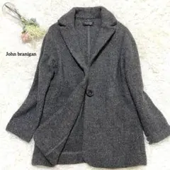 美品✨ John branigan グレー チェスターコート　ウール　大きめ