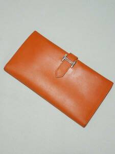 《美品》エルメス★HERMES／ベアン　クラッシック　長財布レザー