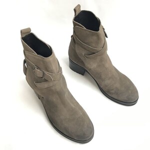 美品/ポルトガル製☆ディーゼル/DIESEL Krosslace☆ショート/ジョッパーブーツ【37/23.0-23.5/茶】スエード/Leather/Boots/shoes◇bWB111-9