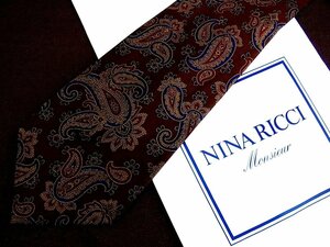 ♪6658C♪良品【ペイズリー 柄】ニナリッチ【NINA RICCI】 ネクタイ