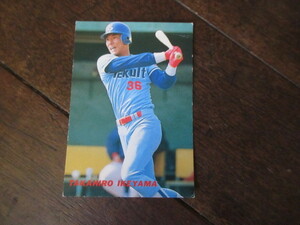 ビッグサイズカード１９９１年　池山隆寛　ヤクルトスワローズ　カルビープロ野球カード