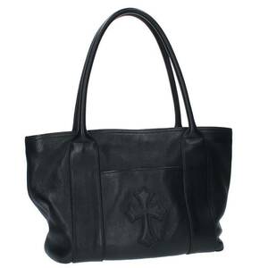 クロムハーツ Chrome Hearts TOTE MINI/トートミニ クロスパッチ付きレザートートバッグ 中古 SS07