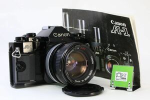 【動作保証・点検済】良品■キヤノン Canon A-1 ボディ+FD 50mm F1.4 S.S.C■シャッター全速・露出計完動・鳴きなし・絞り完動■4133