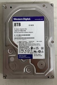 中古HDD Western Digital 8TB WD Purple a1