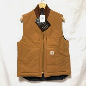 未使用 Mexico製 Carhartt Arctic カーハート ブラウン ダック ベスト ワーク メキシコ製 S 中綿 キルティング アメカジ バイク アウトドア