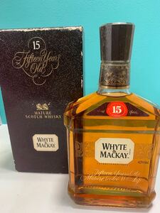 WHYTE&MACKAY ホワイト&マッカイ 15年 スコッチウイスキー 未開栓 750ml 43%