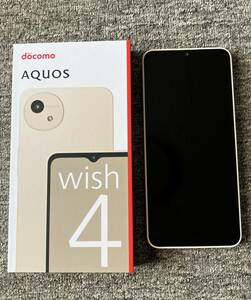 SHARP シャープ AQUOS wish4 SH-52E docomo版 ホワイト SIMロック解除品