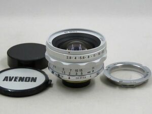 [22085W2]★超極上美観★AVENON SUPER WIDE 21mm F2.8 Lマウント M-L変換アダプター付き