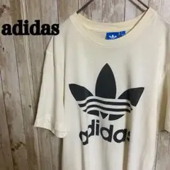 【290】adidas アディダス　トレフォイルロゴTeeクリーム