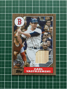 ★TOPPS MLB 2022 SERIES 2 #87BR-CY CARL YASTRZEMSKI［BOSTON RED SOX］メモラビリアカード「1987 RELICS」50枚限定 パラレル版★