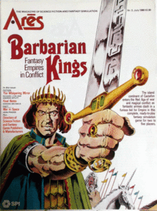 SPI/ARES NO.3/BARBARIAN KINGS,FANTASY EMPIRES IN CONFLICT/駒未切断/日本語訳付