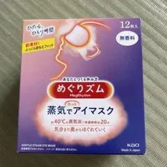 めぐりズム 蒸気でホットアイマスク 無香料 12枚入り