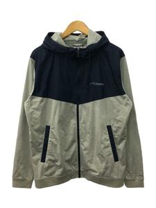 Columbia◆Linville Dash Hoodie/ライトアウター/L/ポリエステル/グレー/無地/pm1890