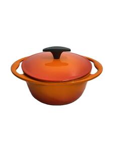 LE CREUSET◆鋳物ホーロー/鍋/サイズ:18cm/ORN/フランス製