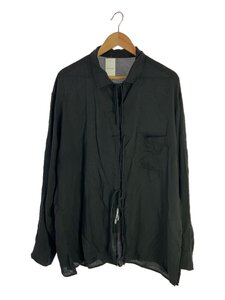 yohji yamamoto POUR HOMME◆長袖シャツ/1/-/BLK/HD-B10-200//