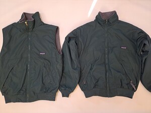 patagonia パタゴニア シェルドシンチラ ジャケット ベスト セット ハンターグリーン シンチラ