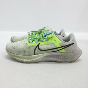 D■【25cm】ナイキ/NIKE ランニングシューズ エア ズームペガサス 38 CW7358-700■黄緑/LADIES/17【中古】