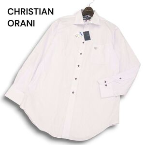 【新品 未使用】 CHRISTIAN ORANI クリスチャンオラーニ 長袖 イージーアイロン★ ワイシャツ Sz.LL-86　メンズ ビジカジ　C4T07523_8#C