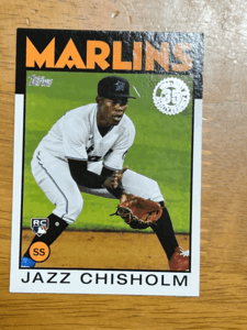 2021 Topps Series 2 ジャズ・チザム Jazz Chisholm 1986 Redux #86B-9 RC