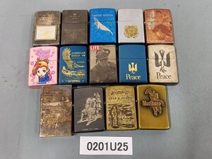 0201U25　ライター　喫煙具　Zippo　おまとめ14点　※着火未確認・現状渡し