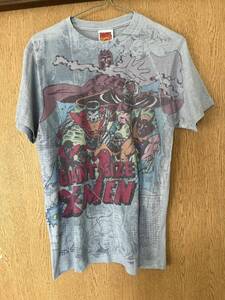 マーベルヒーローズ コミック 総柄 tシャツ 2009 X-MEN 00s