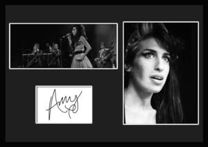 10種類!Amy Winehouse/エイミー・ワインハウス/サインプリント&証明書付きフレーム/BW/モノクロ/ディスプレイ (2-3W)