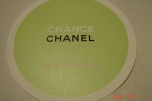 CHANEL CHANCE香水テスターグリーン地紙製8枚㉒