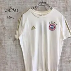 アディダス　バイエルン　プリントロゴ　半袖　Tシャツ　サッカー　adidas