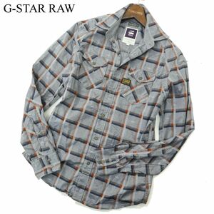 G-STAR RAW ジースター ロウ 【CO ARIZONA CONDOR SHIRT L/S】 長袖 ワーク チェック シャツ Sz.S　メンズ　A4T00447_1#C