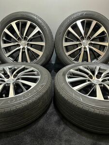 215/55R17 BRIDGESTONE/REGNO GR-XI 18年 トヨタ 220 クラウンハイブリッドG 純正 17インチ 7J +40 114.3 5H 夏タイヤ 4本 ブリヂストン