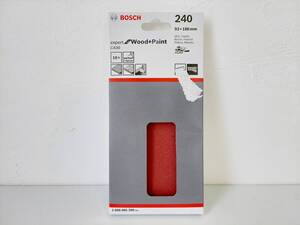 ボッシュ電動サンダー用ペーパー10枚入⌒◆ ⌒新品未開封/スイス製◆93×186mm/240番◆BOSCH◆送料込みです/匿名配送