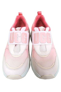 【中古】UGG アグ 靴 スニーカー レディース LA FLEX エルエーフレックス 厚底ソール スリッポ ピンク 23cm