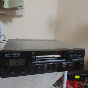 ダイハツ純正 テープデッキ CASSETTE RECEIVER PART NO.86120-B2020 動作確認済み