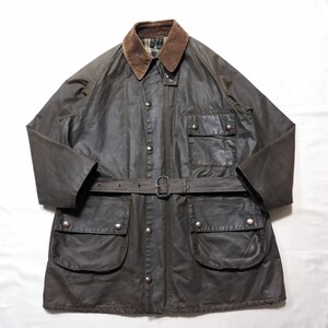 80s 1982年 　BARBOUR SOLWAYZIPPER c42 オリーブ 1crestバブアー　ソルウェイジッパー 1クラウン　